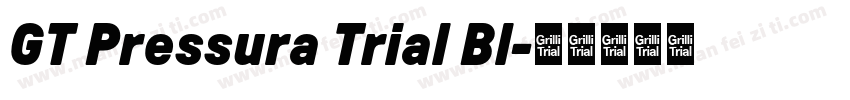GT Pressura Trial Bl字体转换